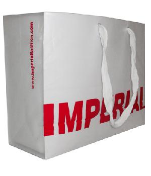 Imperial White Gift Bag, Shopping Bag ,