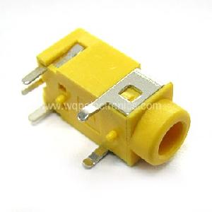 Audio Phone Jacks Wqp-pj3220 Yellow Dip Type