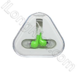 Atomic Style Earphone With Microphone For Iphone 3g / 3gs / 4g / Other Mobile Phone-green