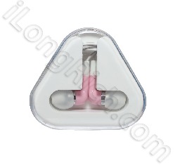 Atomic Style Earphone With Microphone For Iphone 3g / 3gs / 4g / Other Mobile Phone-pink