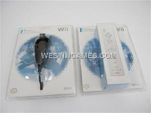 Remote And Nunchuck Controller For Wii Black Us Version