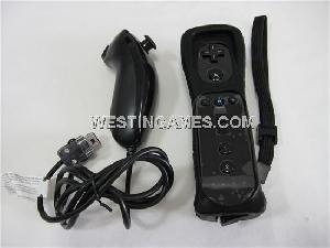 Wireless Remote And Nunchuck Controller Without Packing For Wii Black Neutral