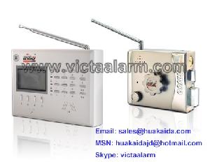 security intelligent anti thief door lock built siren phone calling