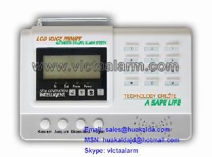 Wireless Lcd Display Control Panel With Voice Prompt Auto Dial Home Burglar Alarm System