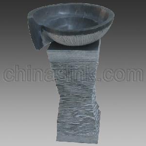 bluestone pedestal sink