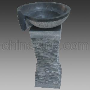 Bluestone Pedestal Sink