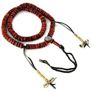 buddhist tibetan 108 yak bone prayer beads mala