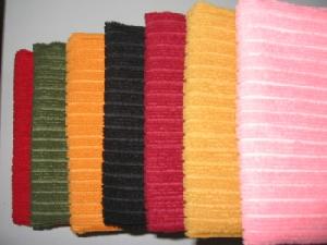 microfiber warp knitted stripe towel