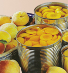 canned peaches