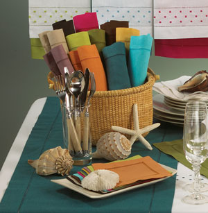 table linens napkins placemats runners cloth towels