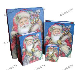 2011 Santa With Rabit Shopping Bag