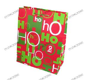 colored hoho christmas paper bag