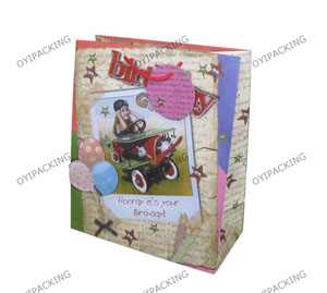 Girl Drive Car Recycled Paper Bag