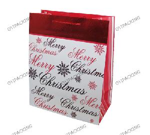 Golden Hotstamping Christmas Paper Bag