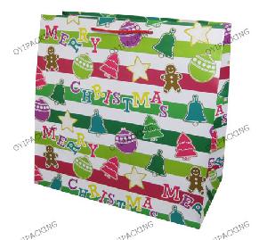 ring tree star bear christmas paper bag