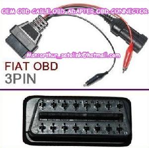 fiat 3 pin 16 obd obd2 diagnostic adapter cable