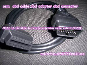 Obd2 16 Pin Male To Female Extension Cable Extent Obdii