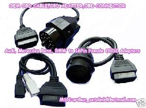 Oem Audi, Merecdes Benz, Bmw To 16pin Female Obd2 Adapters