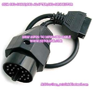 Oem Bmw 20 Pin To 16 Pin Diagnostic Adaptor Cable Lead Obd2