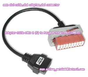 Oem Peugeot 30 Pin Obdii Female Diagnostic Connector