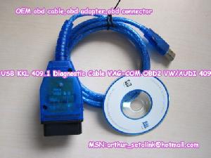 Usb Kkl 409.1 Diagnostic Cable Vag-com Obd2 Vw / Audi 409