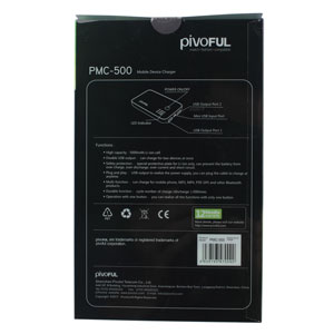 5000 Mah Pivoful Pmc-500 Portable Battery Power Charger For Iphone / Other Smart Devices