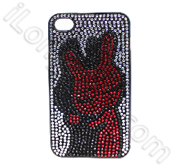 Art Diamond Tuzki Bling Rhinestone Cases For Iphone 4