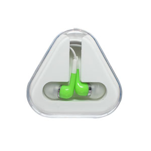 Atomic Style Earphone With Microphone For Iphone 3g / Other Mobile Phone-green