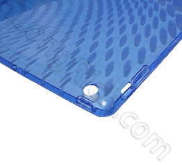 Clear Wave Premium Crystal Candy Tpu Silicone Skin Case For Ipad 2gen Blue