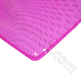 Clear Wave Premium Crystal Candy Tpu Silicone Skin Case For Ipad 2gen Purple