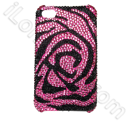 Luxurious Diamond Case For Iphone 4 Purple