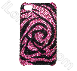 Luxurious Diamond Case For Iphone 4 White