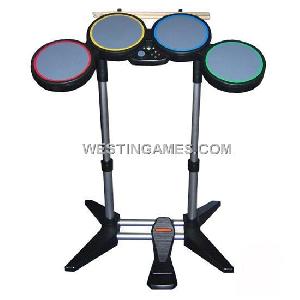 Rock Band Drums And Wired Guitar Set For Xbox360 Original