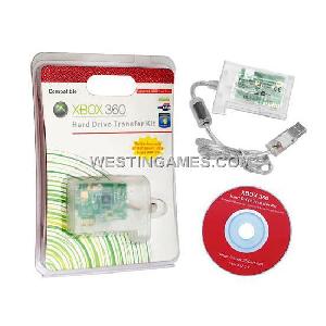 Xbox360 Hard Drive Transfer Kit With Dvd-rom Transparent