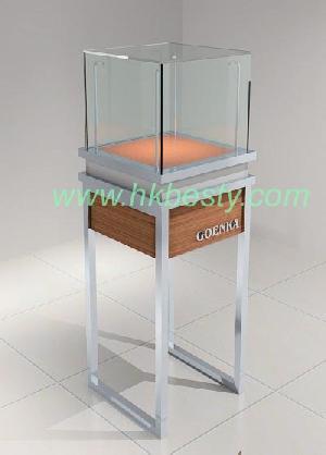 Aluminum Frame Jewelry Showcase With Led Light