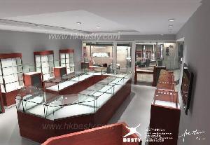 Modern Design For Jewerly Showcase With Led Lighting 6000k-7000k