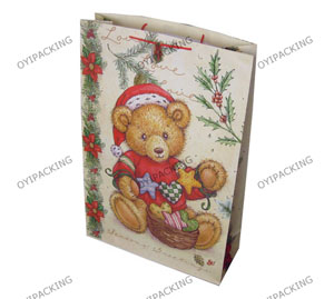 Bear Play The Star With The Flower Edge Matt Paper Bag