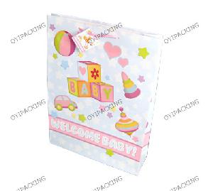 colored baby toyes shopping paper bag