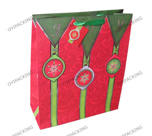 joy christmas holiday shopping bag