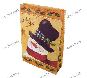 Moden Snowman With A Black Hat Fashional Gift Bag