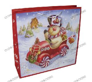 Snowman Drive The Car Popular Shopping Bag