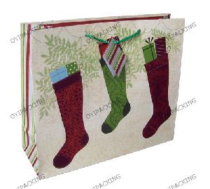 Three Boot Christmas Gift Shopping Bag