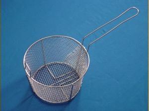 stainless steel round fry baskets