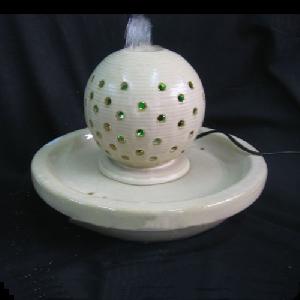 green light ceramic water fountain