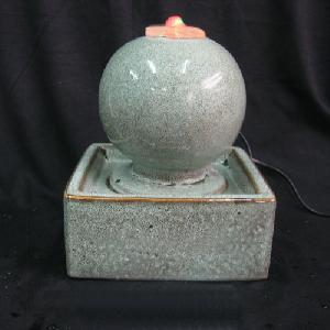 square fancy glazed porcelain water fountain