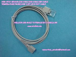 nellcor db7pin extention cable male female 2 4m