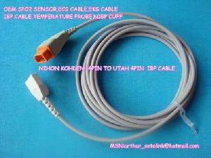 nihon kohden 14pin utah 4pin ibp cable 3 6m