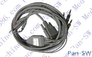 Edan One Piece 10 Leads Ecg Cable With Leadwire