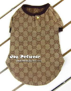 Doggie T-shirts, Gucci Dog Clothes, Designer Dog Accessories