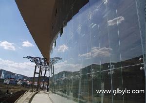 stiffen fin glass point glazing curtain wall